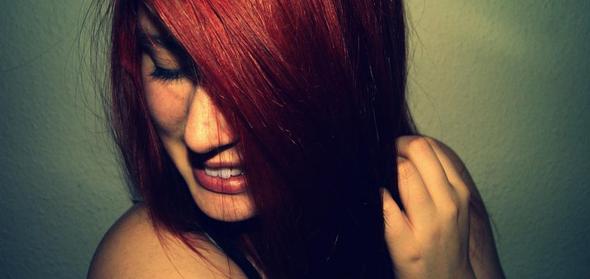 derzeitige haarfarbe :/ - (Haare, rot, braun)