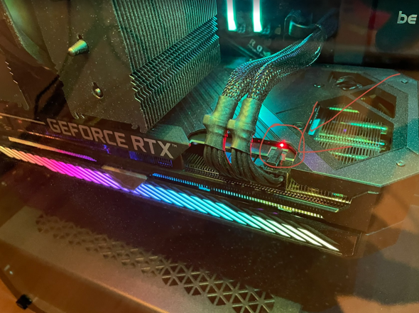 Rote LED blinken an dem GPU Stromeingang? (Computer, Technik, PC)