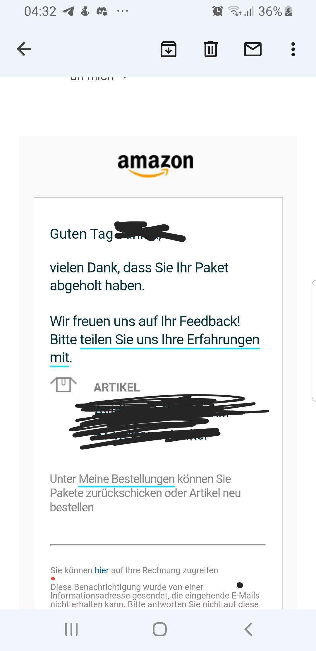 Rücksendung Braucht Lange? (Amazon)