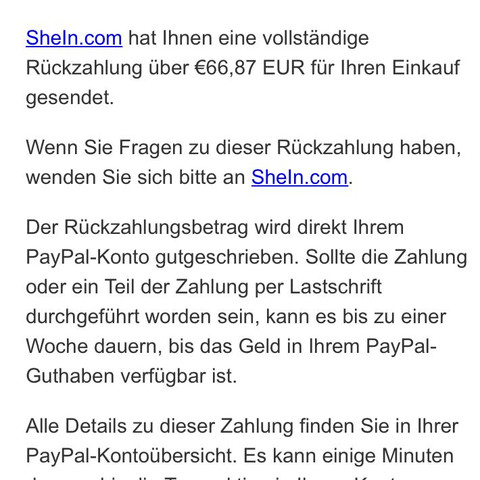 E-Mail von PayPal - (Geld, Online-Shop, PayPal)