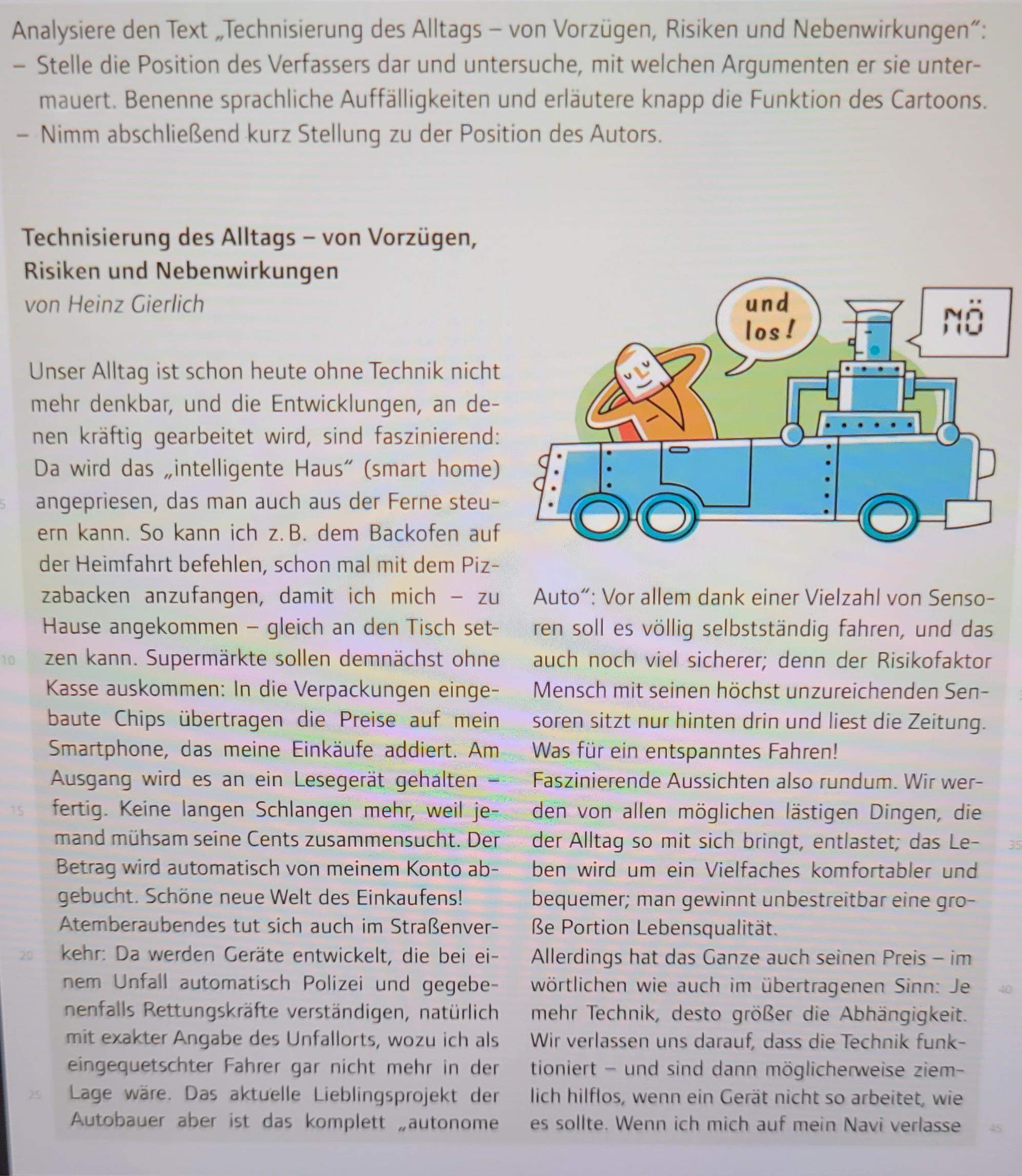 Sachtextanalyse? (Grammatik, Hausaufgaben, Analyse)