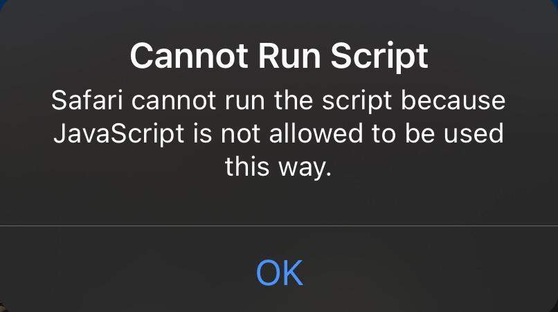 Safari iOS - Skript kann nicht ausgeführt werden? (Computer ...