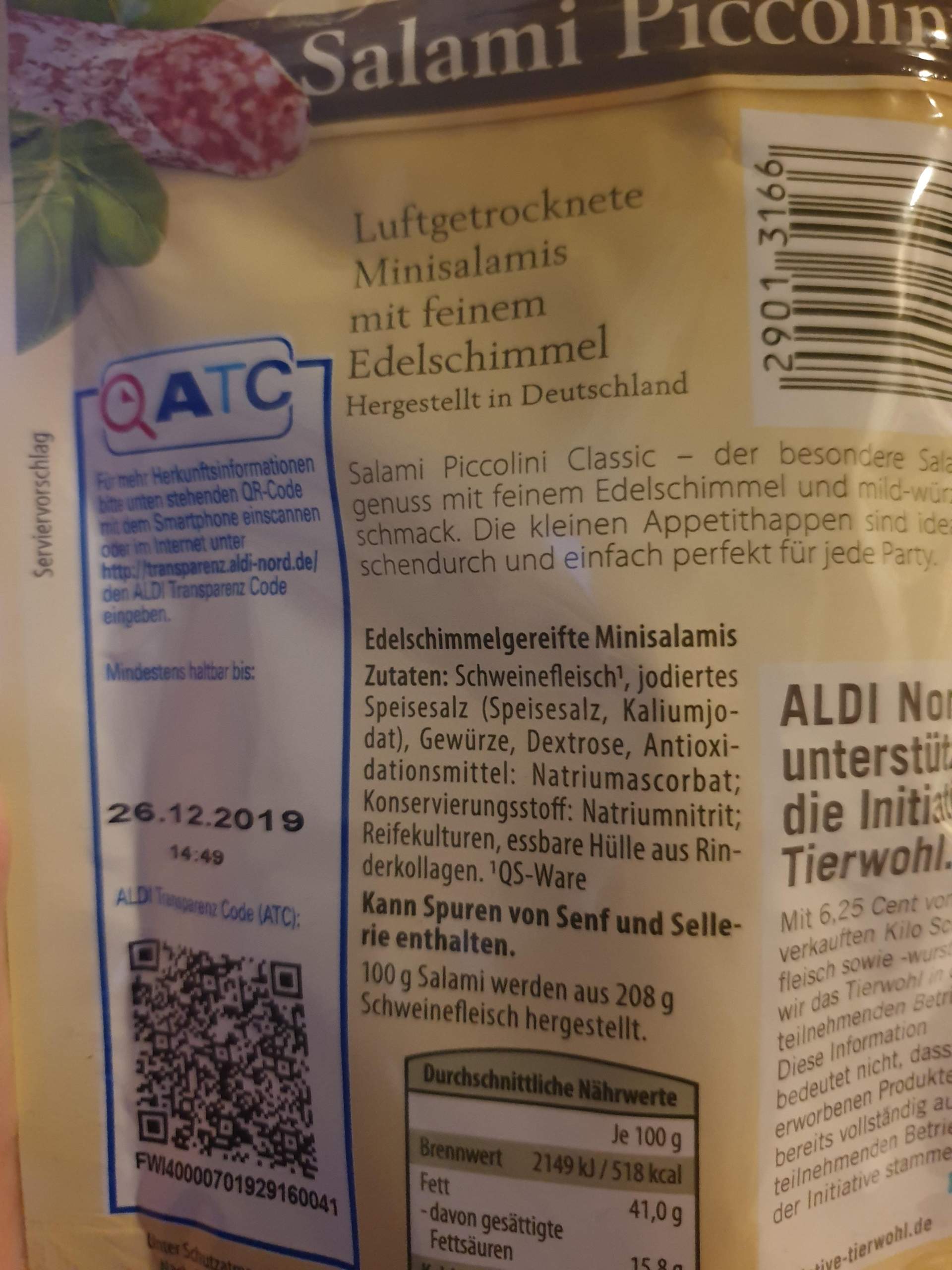 Salamisticks nach Verfallsdatum? (Lebensmittel, Haltbarkeit, Salami)