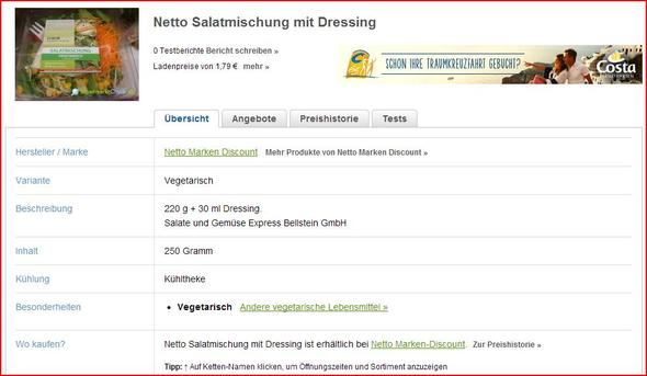 Netto - (Ernährung, Essen, Diät)