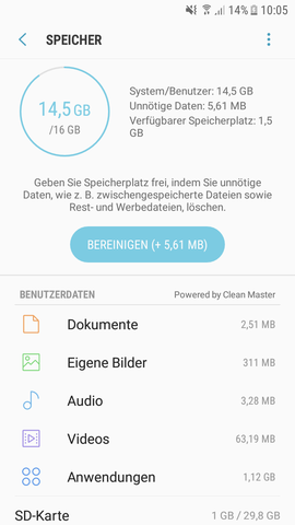 Samsung A3 Kein Speicher Mehr Trotz Leerer Sd Und Kaum Anwendungen Medien