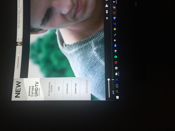 Anzeige links - (Samsung, TV, Fernseher)