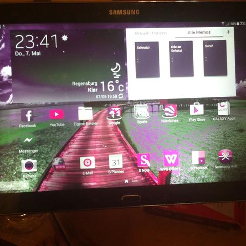 Samsung Galaxy Note 10 1 14 Technik Farbe Fehler