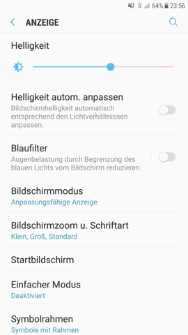 Samsung Galaxy S6 Displayauflosung Umstellen Einstellungen Display Auflosung
