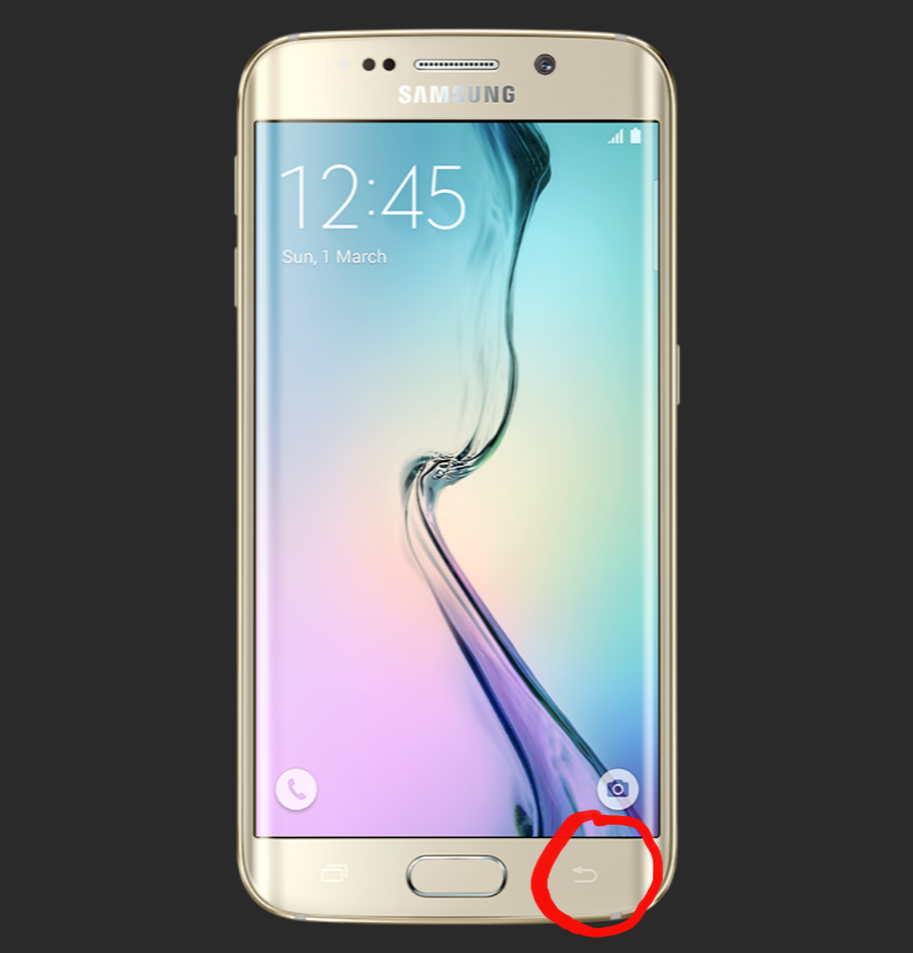 Samsung Galaxy S6 edge, wie im Browser zurückgehen.? Smartphone, Google)