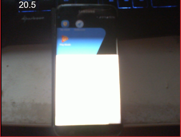 Samsung Galaxy S7 Edge Weisses Flackern Handy Smartphone Display