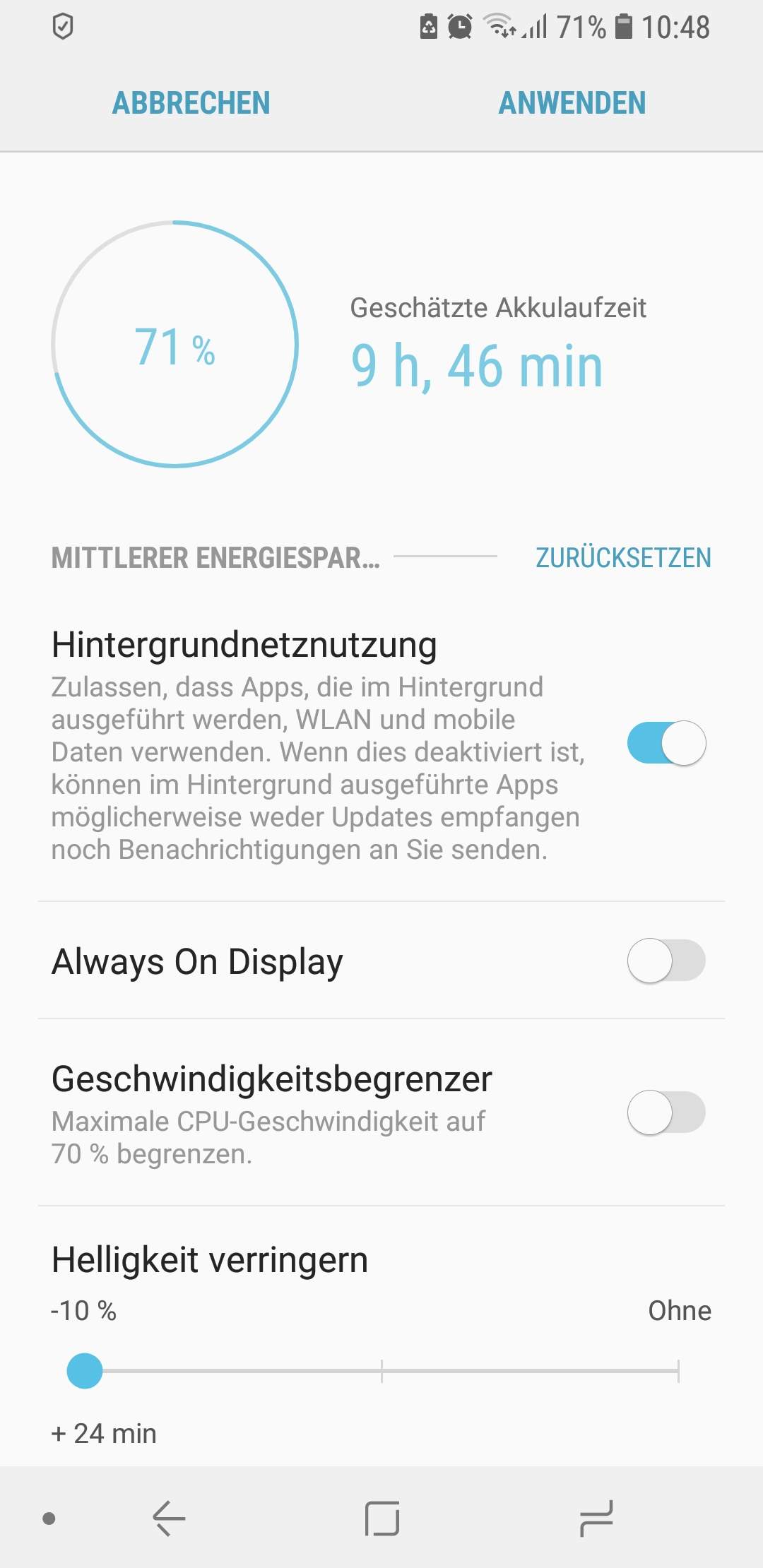 Samsung Galaxy S10 Akku Geht Schnell Leer