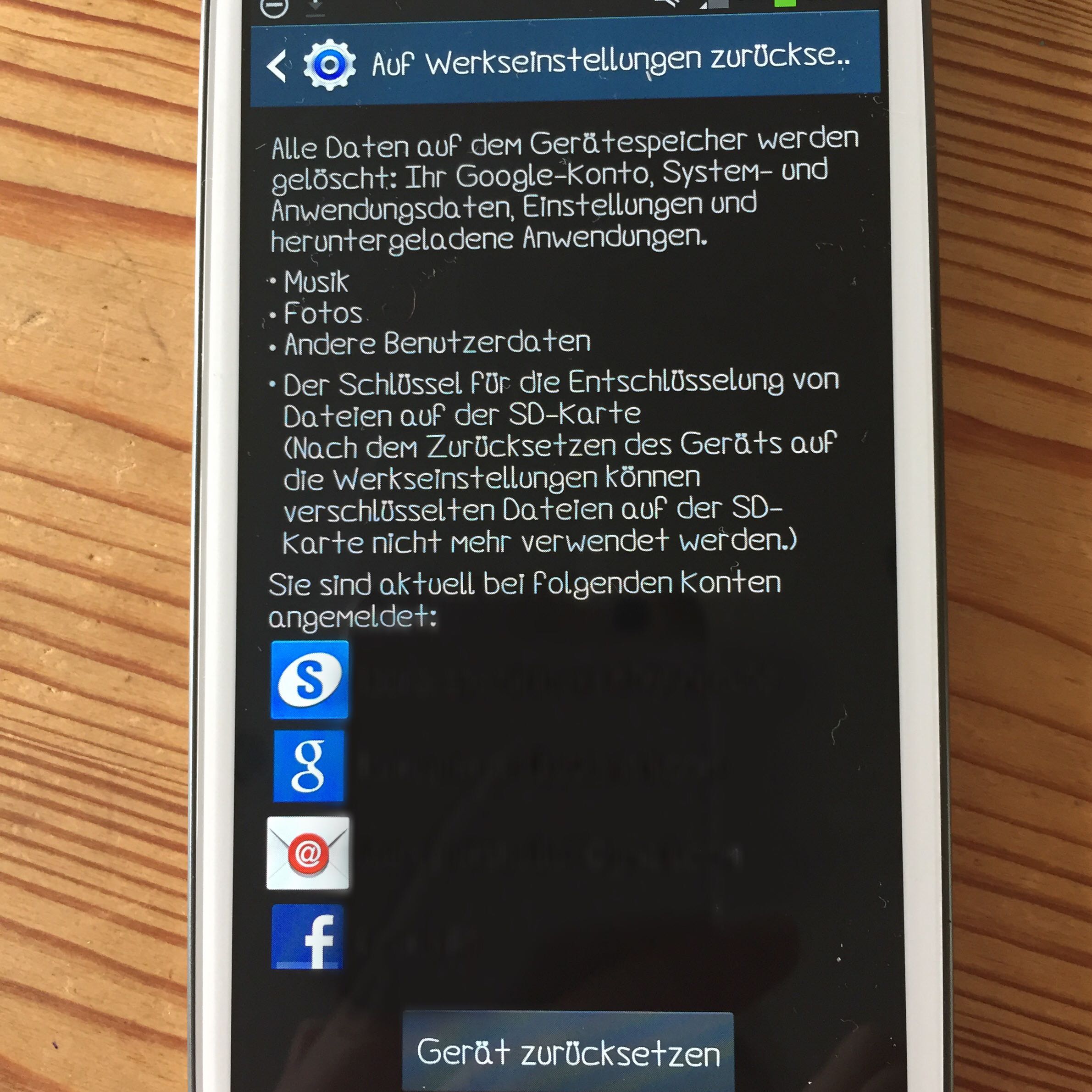 Samsung Gerat Auf Werkseinstellungen Zurucksetzen Handy Smartphone Android
