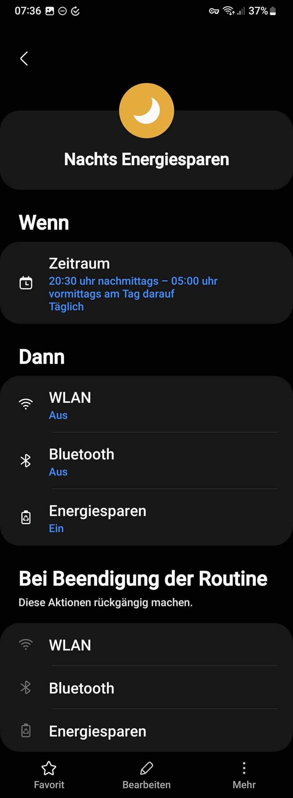 Samsung Routine rückgängig machen? (Technik, Handy, Android)