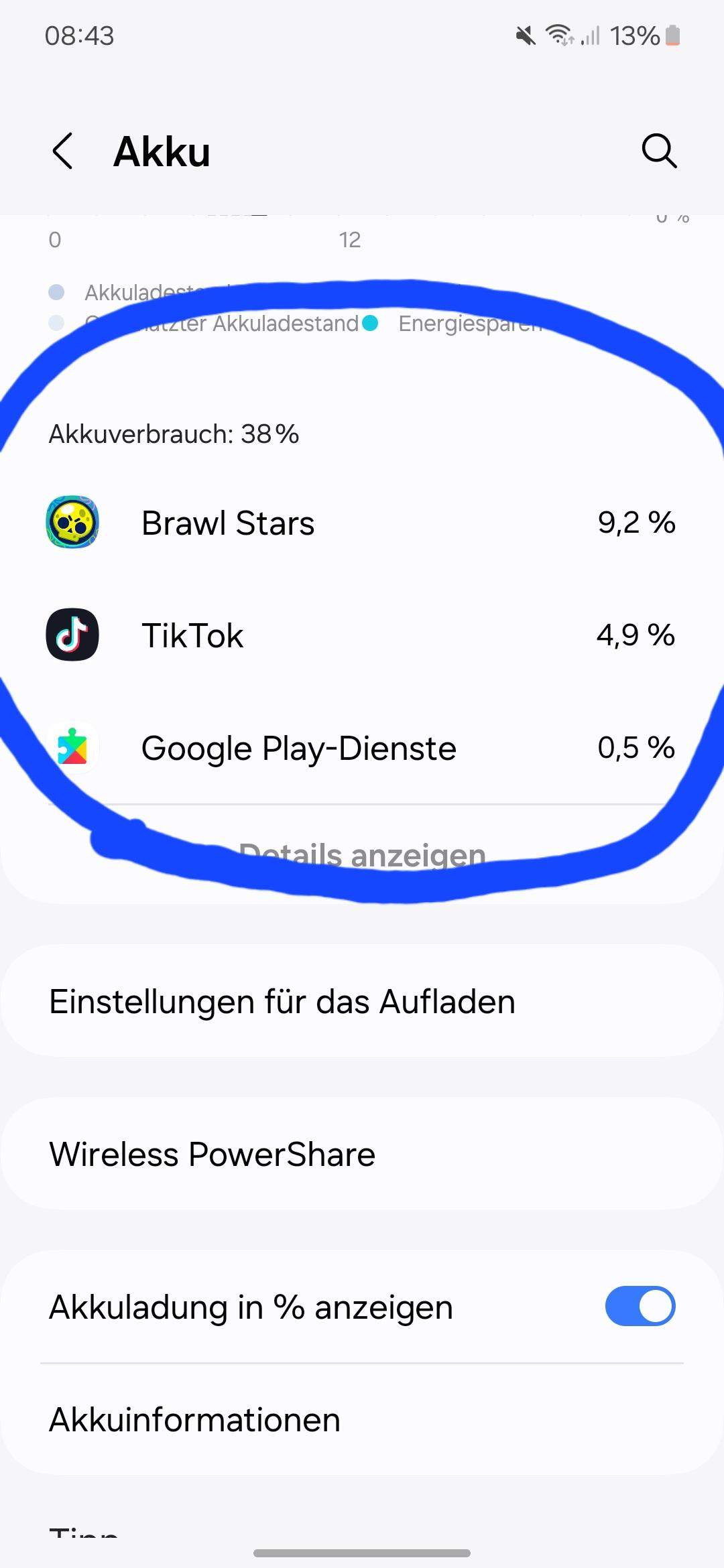 Samsung S23 Akku zu schnell leer? (App, Android, Samsung Galaxy)