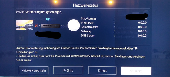Muster Dock Picasso samsung smart tv keine wlan verbindung zum router ...