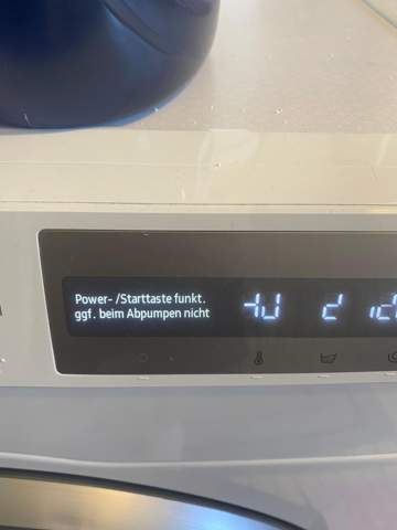 Samsung Waschmaschine wäscht nicht?