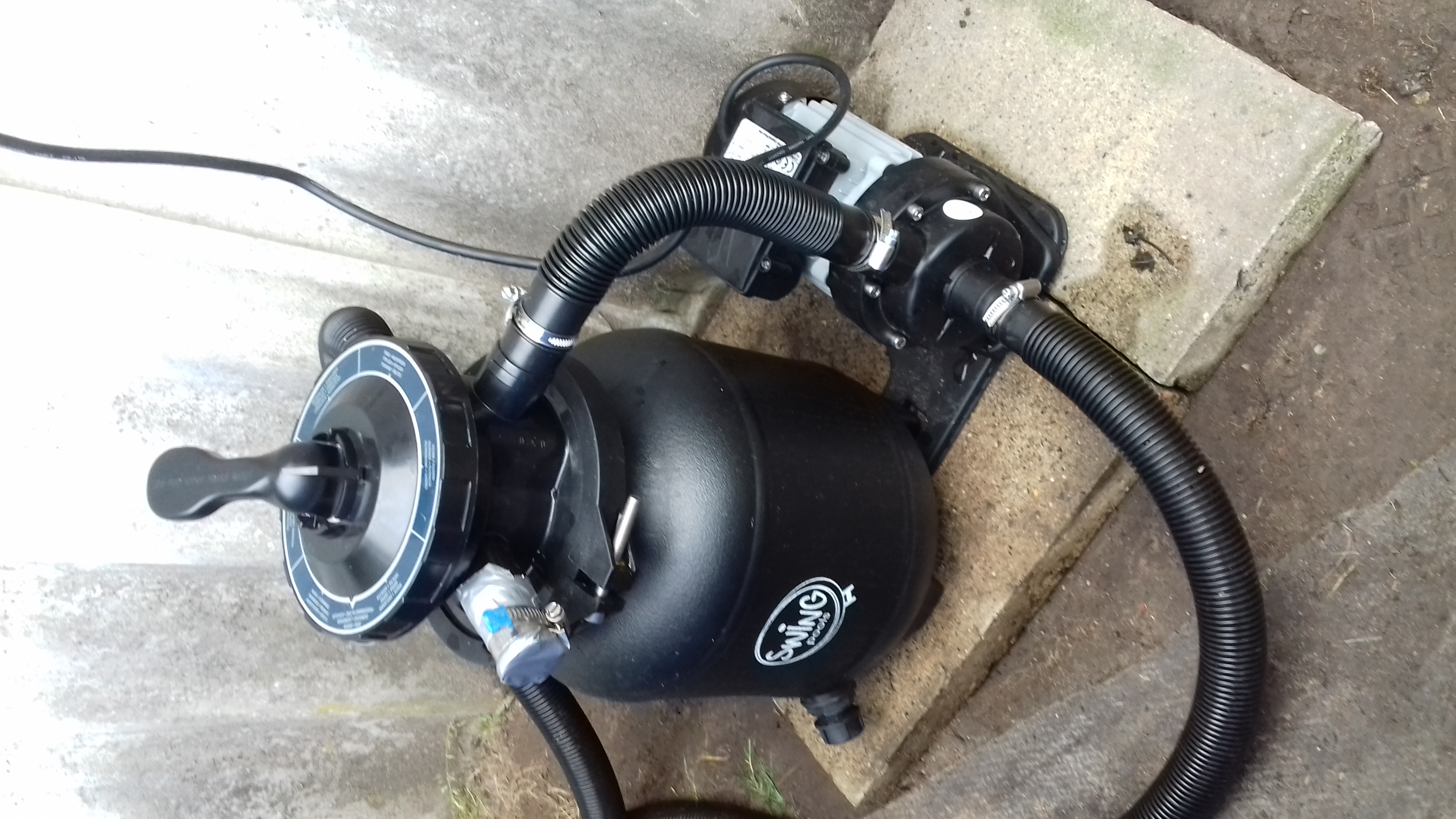 Sandfilteranlage anschließen?