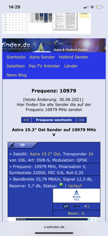 Sender 0° 13 auf ost hotbird deutsche Programmlisten für