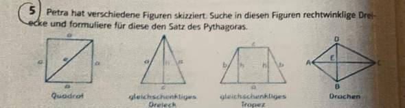 Satz des Pythagoras formulieren?