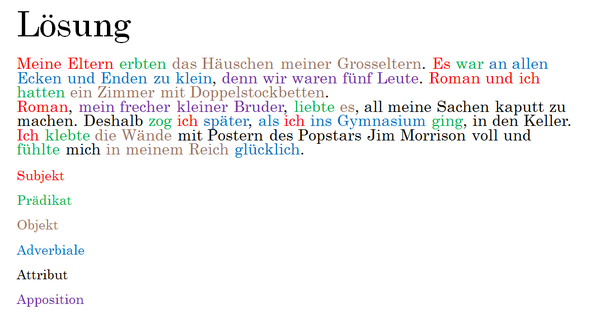 Sind Satzglieder - Wohn Design Love