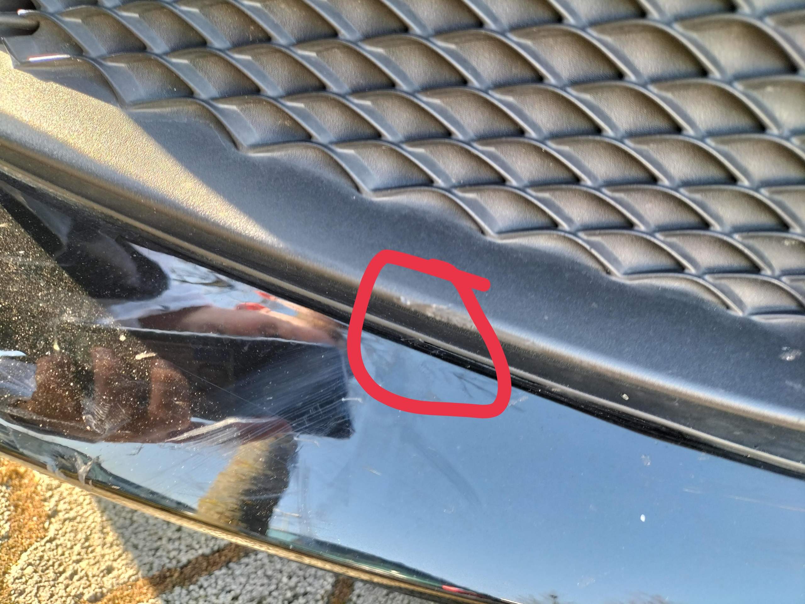 Schäden an der Stoßstange? (Auto, stossstange)