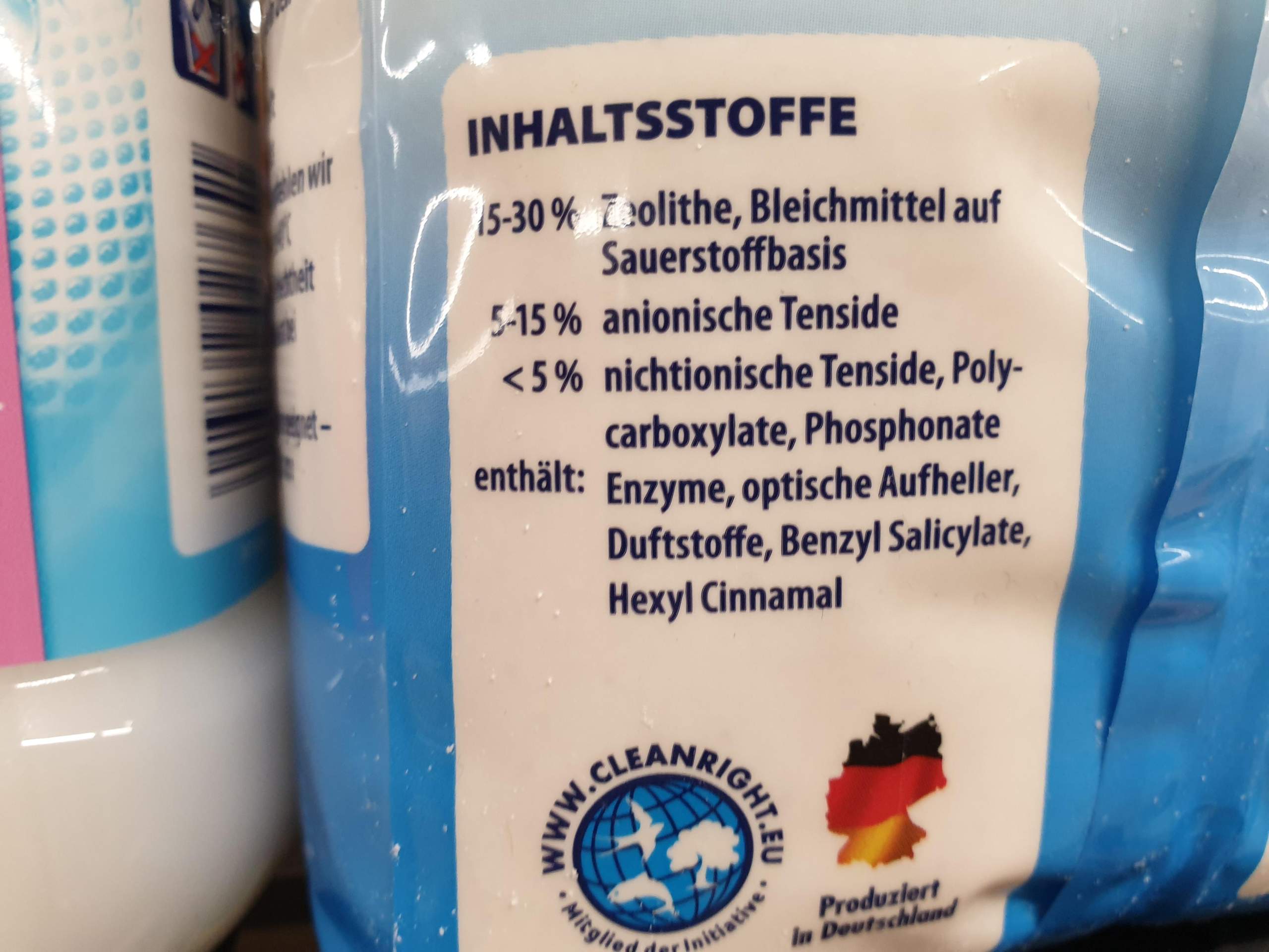 Schädliche/bedenkliche Inhaltsstoffe? (Chemie, schädlich, Waschmittel)