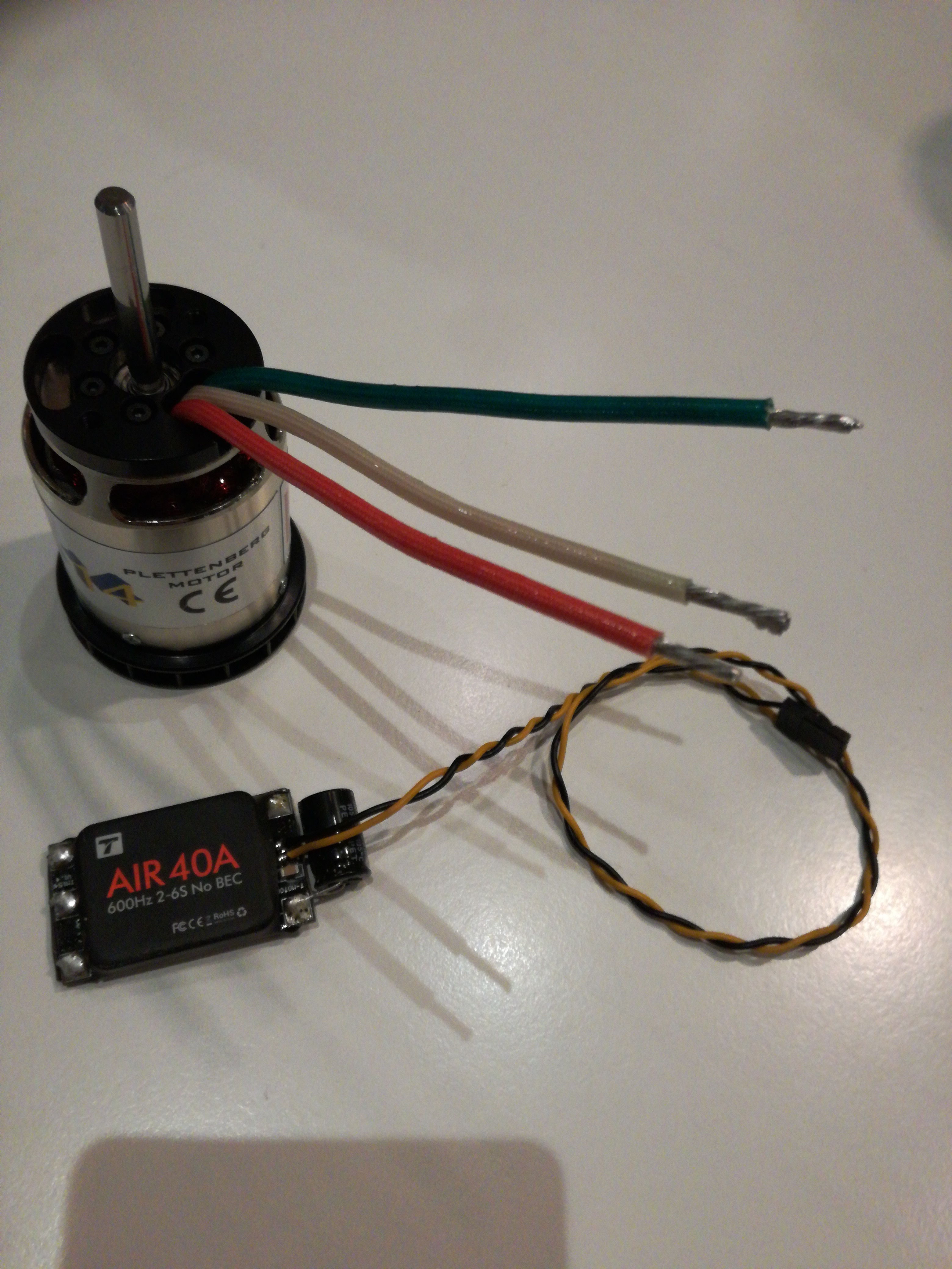 Schaltplan für den Anschluss von Brushless DC Motor mit Regler