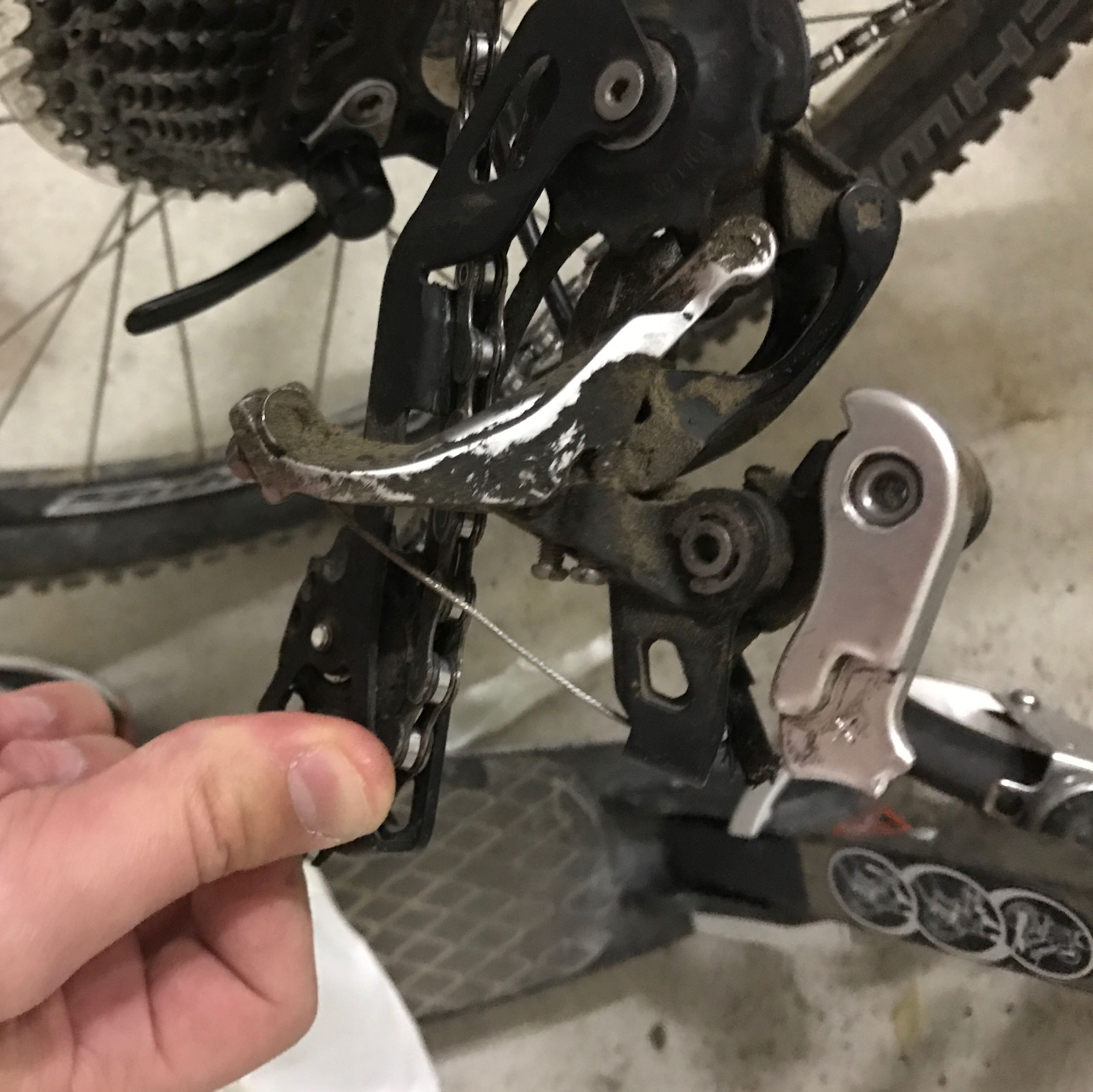 Schaltwerk von Fahrrad kaputt?