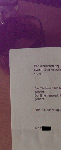 Scheidungsprotokoll Ohne Stempel Und Unterschrift Gericht