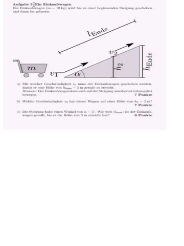 Aufgabe - (Mathematik, Physik)