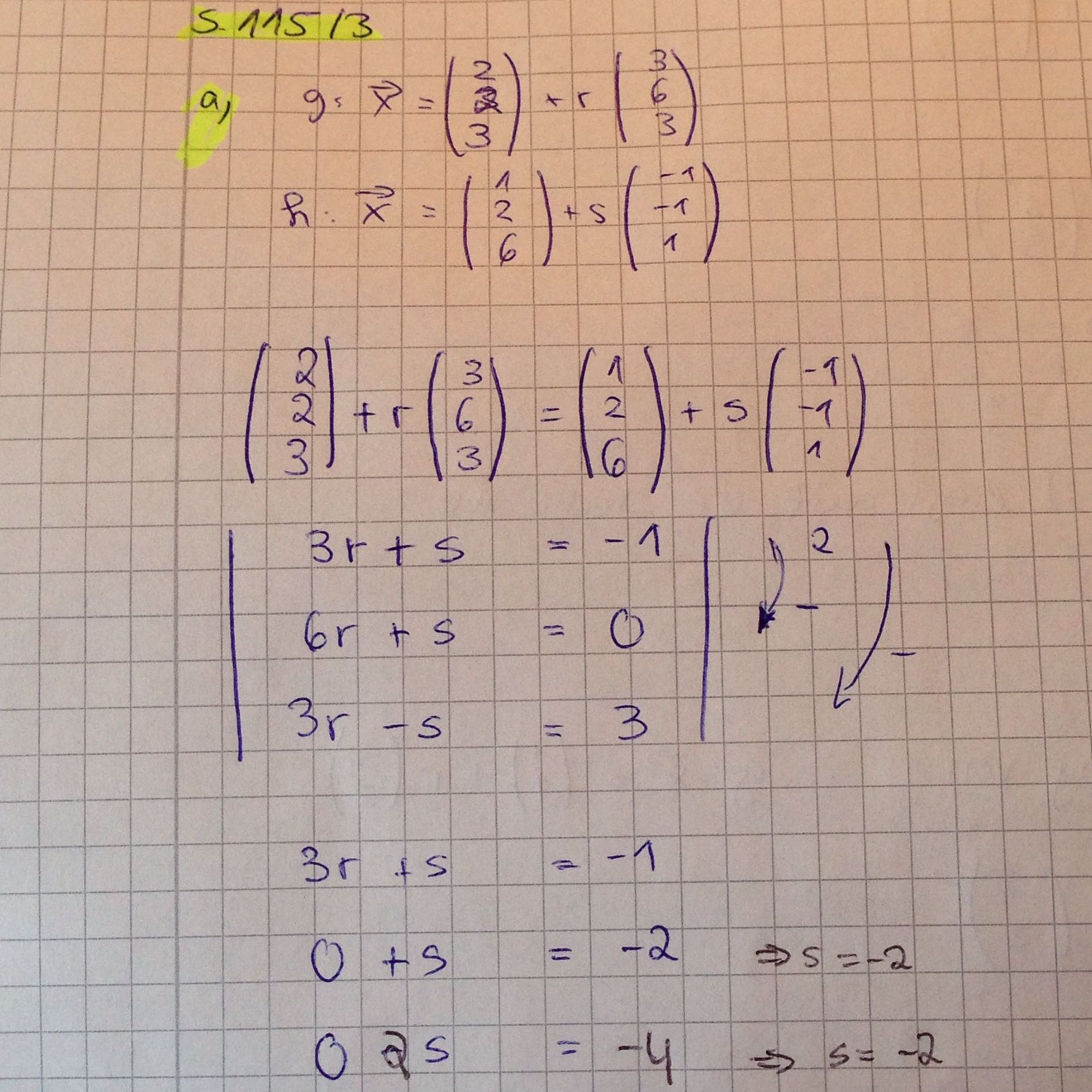 Schnittpunkte von Geraden? (Mathe, Schnittpunkt)