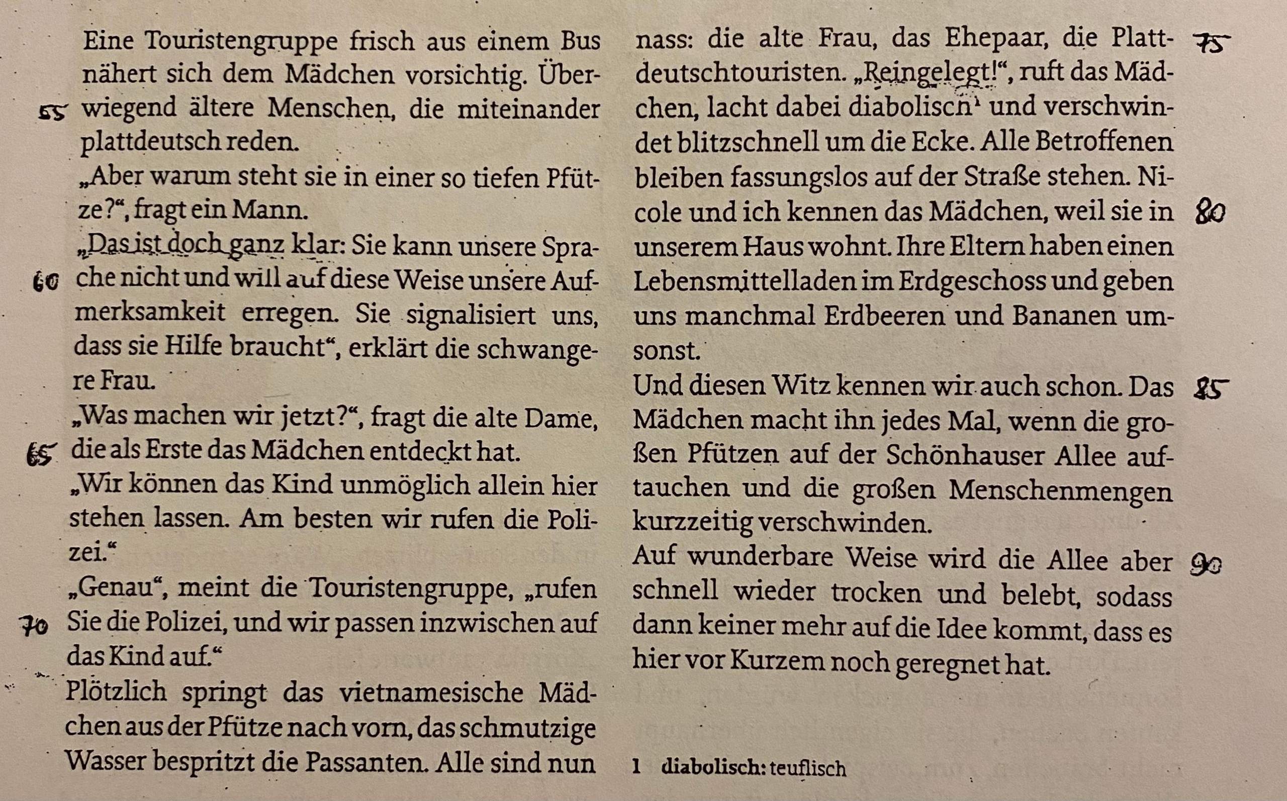 Schönhauser Allee Im Regen? (Schule, Psychologie, Deutsch)