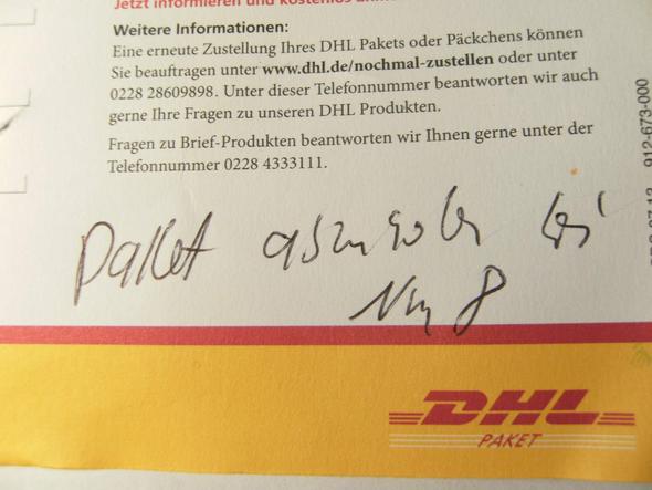 post - (Post, Paket, DHL)