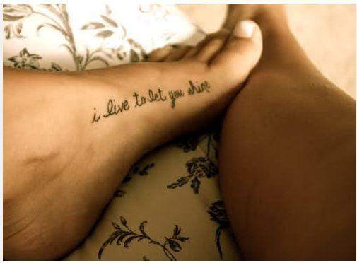 Schriftart für (lettering) Tattoo (Unterarm)