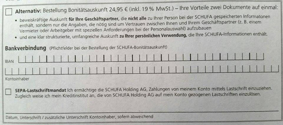 Schufa-Auskunft - Bonitätsprüfung? (Miete, Vermieter ...