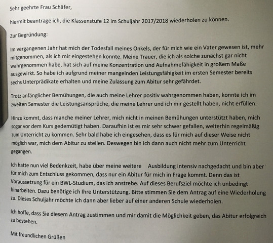 Schule Schuljahr Das Dritte Mal Wiederholen Ausbildung Abitur Hamburg