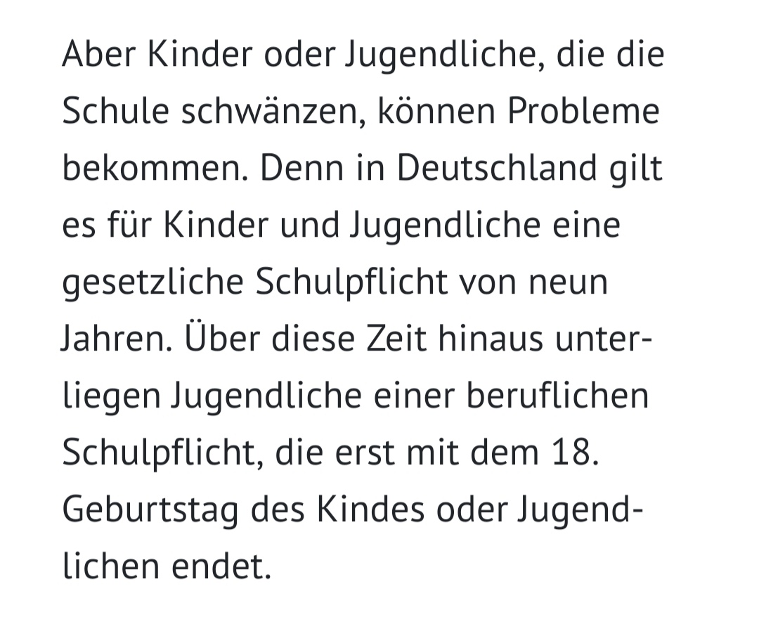 Schulpflicht Wichtige Frage Schule Ausbildung Und Studium