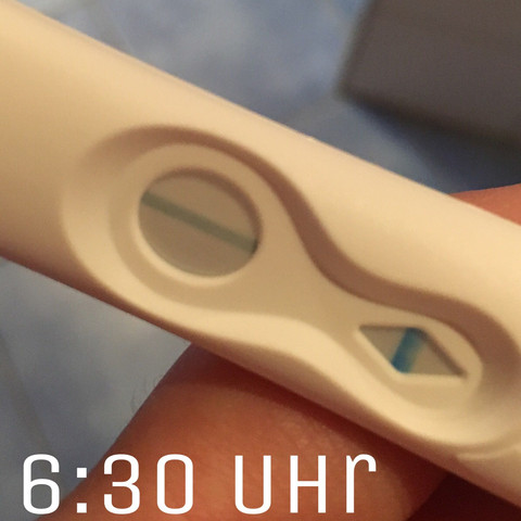 Positiv stunden erst schwangerschaftstest nach Clearblue