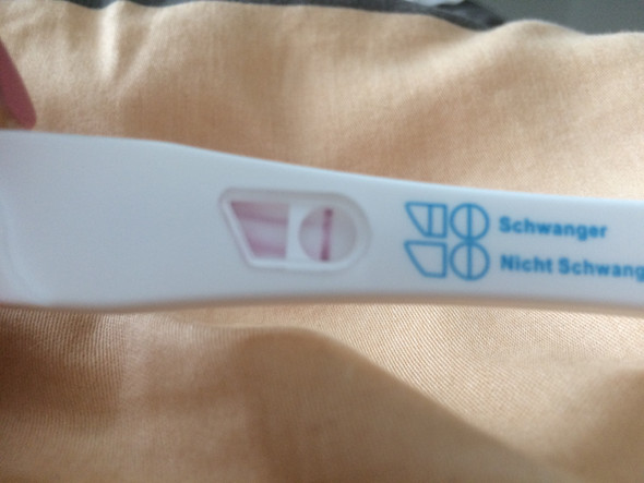 Schwangerschaftstest Waagerechte Linie Schwanger Test