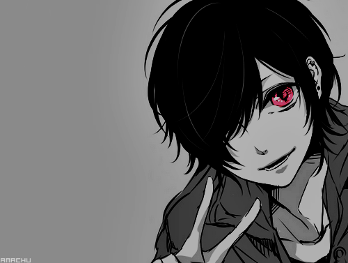 Schwarze Haare Und Rote Augen Wie Heisst Der Anime Und Der Charakter Junge Boy