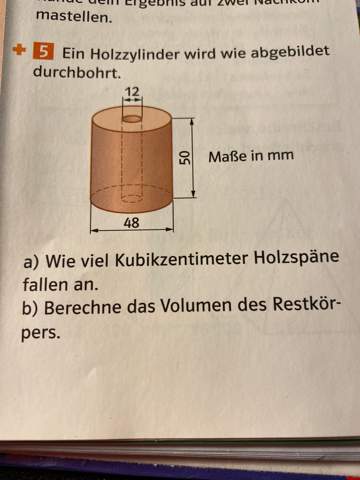 Schwere Sachaufgabe ( Zylinder)?
