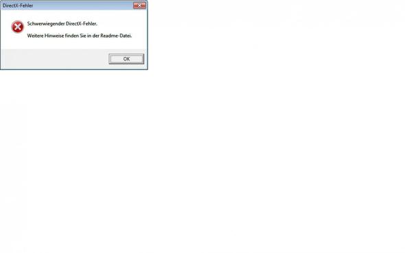 "Schwerwiegender DirectX Fehler" - (Spiele, Games, Call of duty)