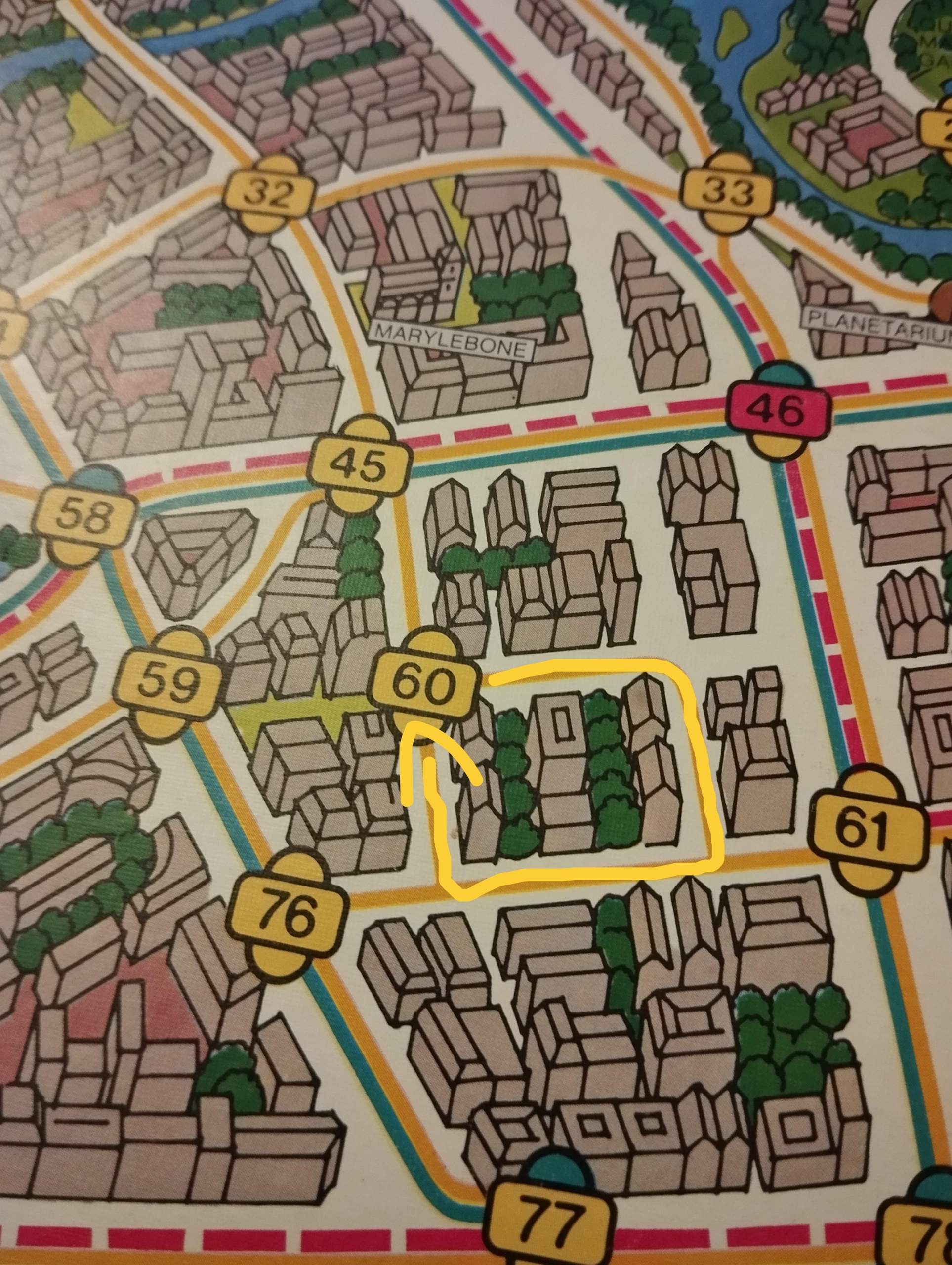 Scotland Yard: Kann man in einem Zug von der 60 zur 60 fahren?