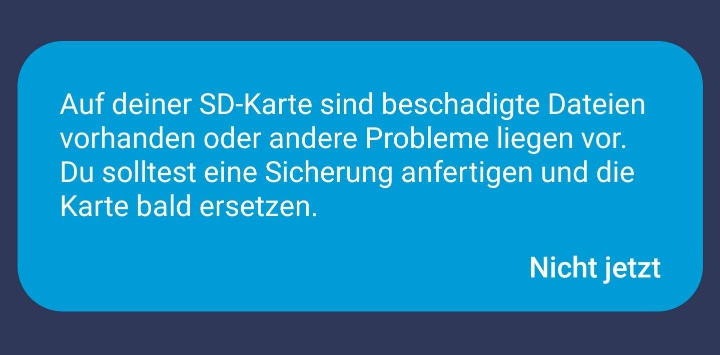 Sd Karte beschädigt und schreibgeschützt? (Samsung, Samsung Galaxy