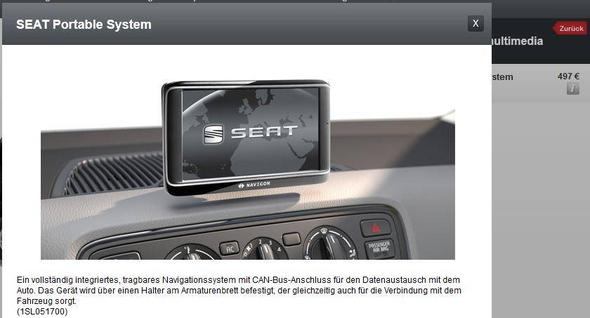 SEAT Portable System - (Navigation, Navigationsgerät, Seat)