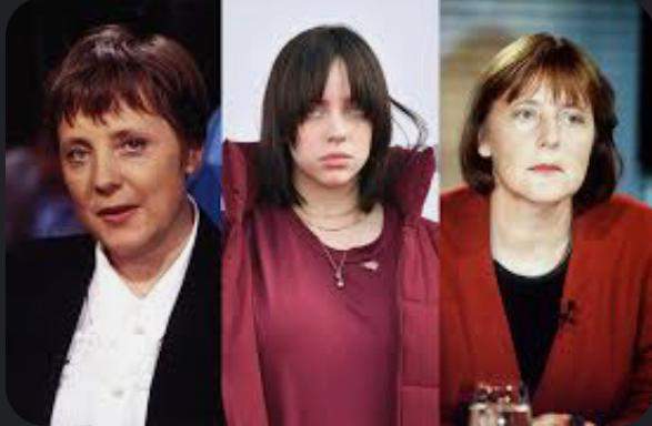 Sehen sich Billie Eilish und Angela Merkel so ähnlich?