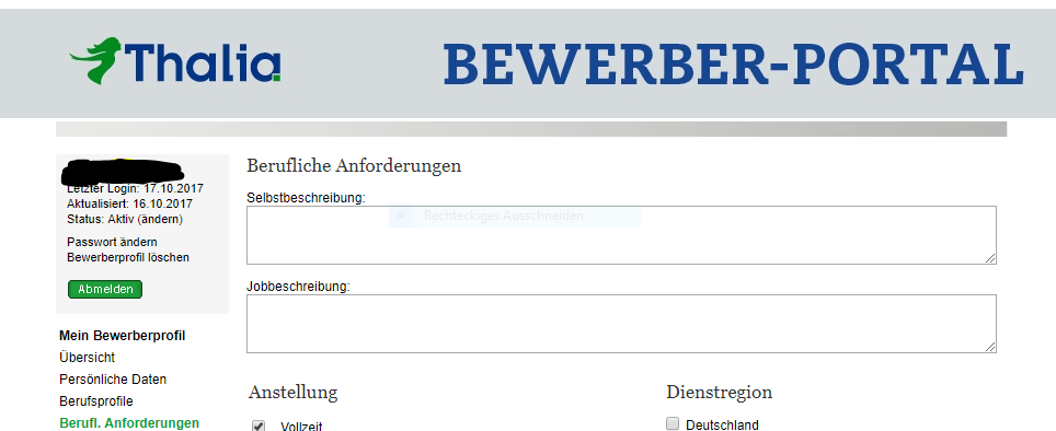 Selbstbeschreibung Bei Online Bewerbung Um Einen Ausbildungsplatz Ausbildung Und Studium Ausbildung Beruf Und Buro
