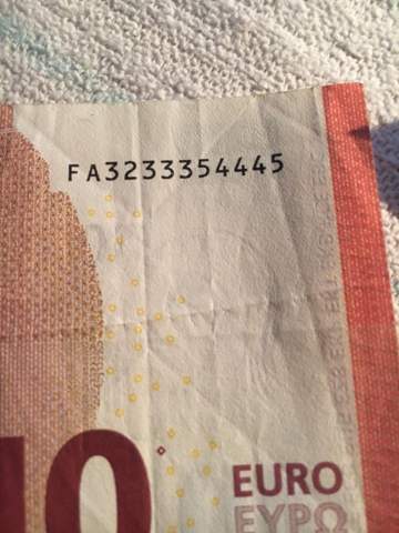 Seltener 10 Euro Schein?
