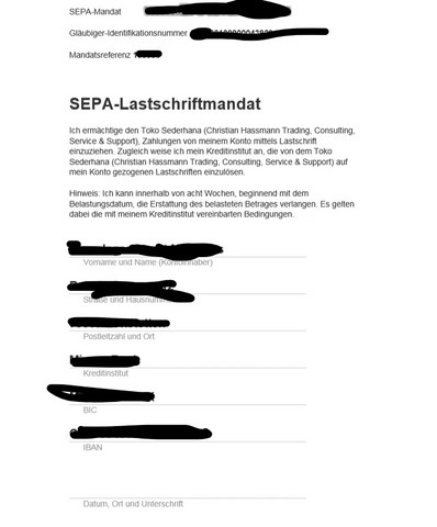 - (Online-Shop, Überweisung, Lastschrift)