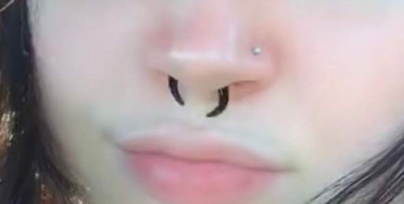 Septum Name Piercing Tattoo Schmuck